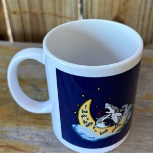 Love You to the Moon and Back Two Sharks 11oz Mug